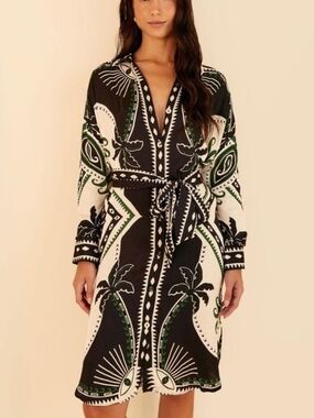 FARM Rio | Dresses | Farm Rio Blue Pineapple Garden Maxi Dress Large Nwt |  Poshmark